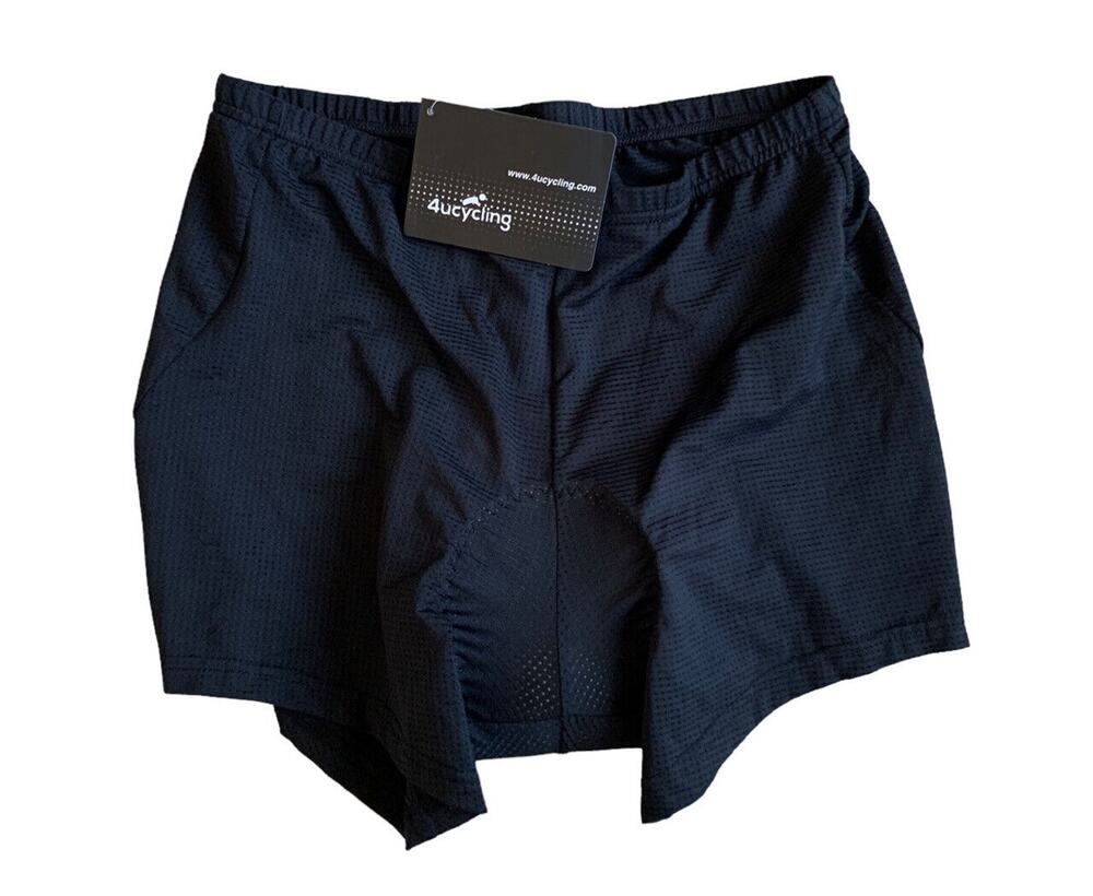 Bicycle Spin Riding Shorts Padded Black Stretch 2XL NEW